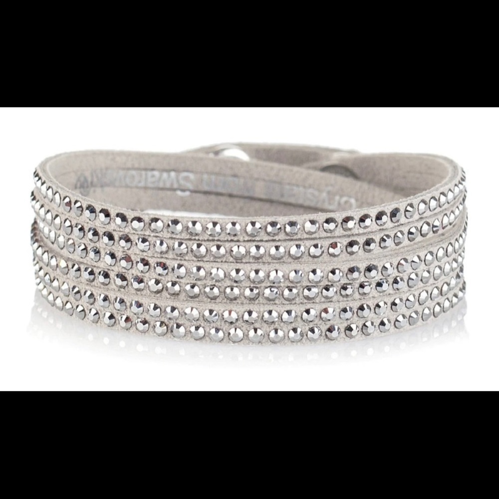 Touchstone Crystal - Wrap Star Bracelet- gray